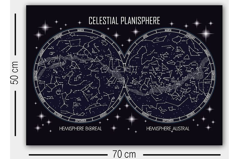 Dekorativ Canvasbillede 50x70 cm - Flerfarvet - Boligtilbehør - Billeder & kunst - Billeder på lærred