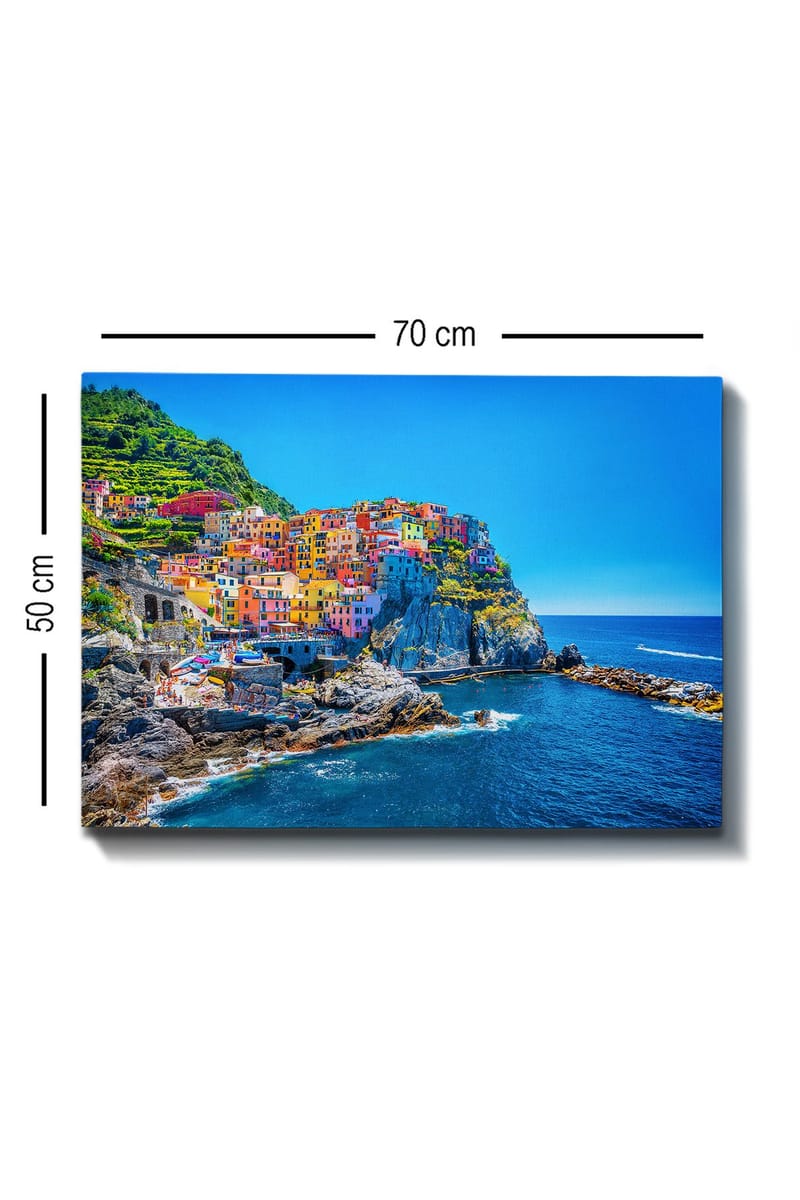 Dekorativ Canvasbillede 50x70 cm - Flerfarvet - Boligtilbehør - Billeder & kunst - Billeder på lærred