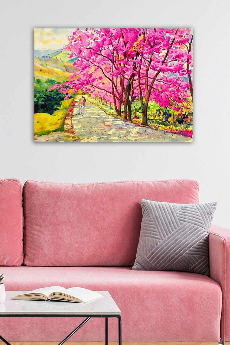 Dekorativ Canvasbillede 50x70 cm - Flerfarvet - Boligtilbehør - Billeder & kunst - Billeder på lærred