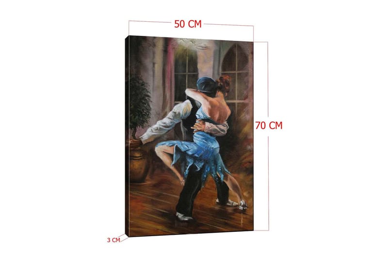 Dekorativ Canvasbillede 50x70 cm - Flerfarvet - Boligtilbehør - Billeder & kunst - Billeder på lærred