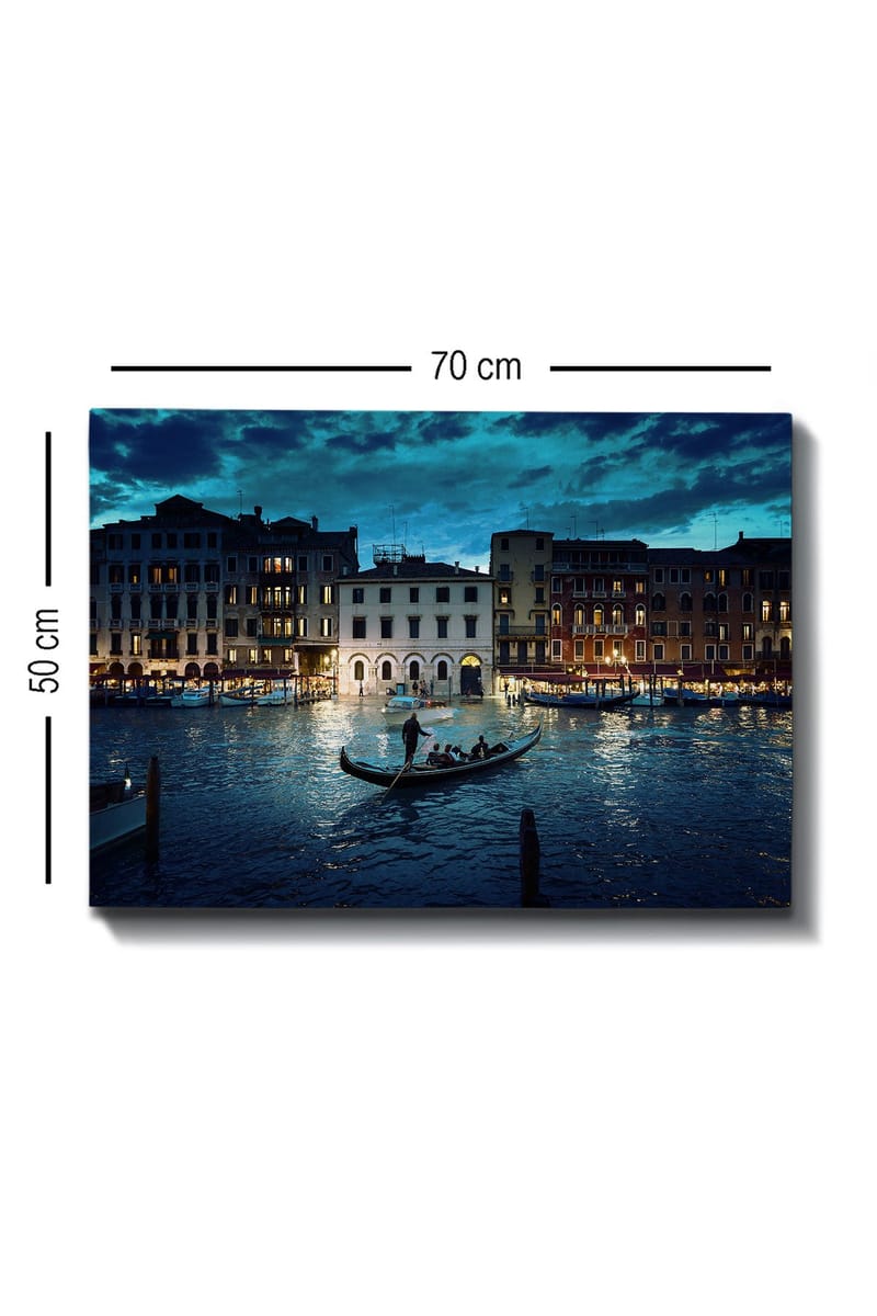 Dekorativ Canvasbillede 50x70 cm - Flerfarvet - Boligtilbehør - Billeder & kunst - Billeder på lærred