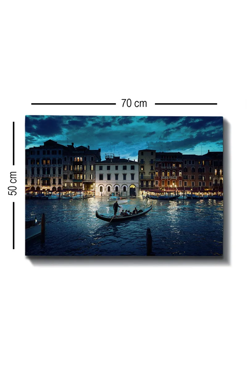 Dekorativ Canvasbillede 50x70 cm - Flerfarvet - Boligtilbehør - Billeder & kunst - Billeder på lærred