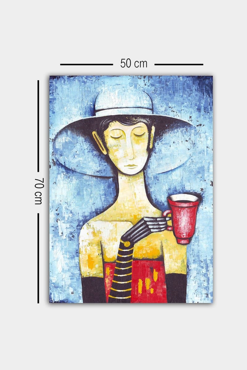 Dekorativ Canvasbillede 50x70 cm - Flerfarvet - Boligtilbehør - Billeder & kunst - Billeder på lærred