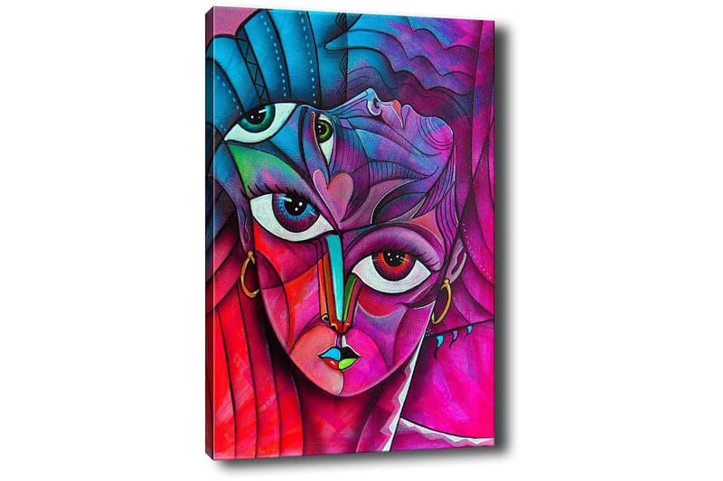 Dekorativ Canvasbillede 50x70 cm - Flerfarvet - Boligtilbehør - Billeder & kunst - Billeder på lærred