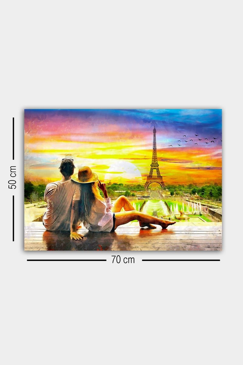 Dekorativ Canvasbillede 50x70 cm - Flerfarvet - Boligtilbehør - Billeder & kunst - Billeder på lærred