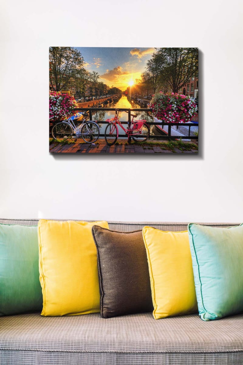 Dekorativ Canvasbillede 50x70 cm - Flerfarvet - Boligtilbehør - Billeder & kunst - Billeder på lærred