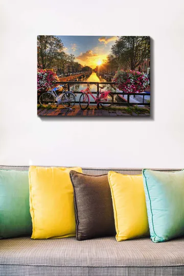Dekorativ Canvasbillede 50x70 cm - Flerfarvet - Boligtilbehør - Billeder & kunst - Billeder på lærred