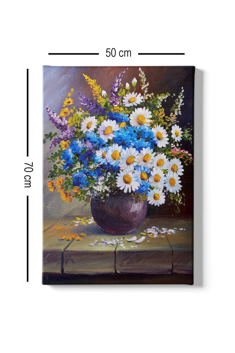 Dekorativ Canvasbillede 50x70 cm - Flerfarvet - Boligtilbehør - Billeder & kunst - Billeder på lærred