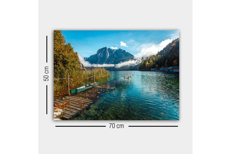 Dekorativ Canvasbillede 50x70 cm - Flerfarvet - Boligtilbehør - Billeder & kunst - Billeder på lærred