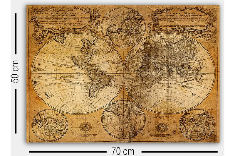 Dekorativ Canvasbillede 50x70 cm - Flerfarvet - Boligtilbehør - Billeder & kunst - Billeder på lærred