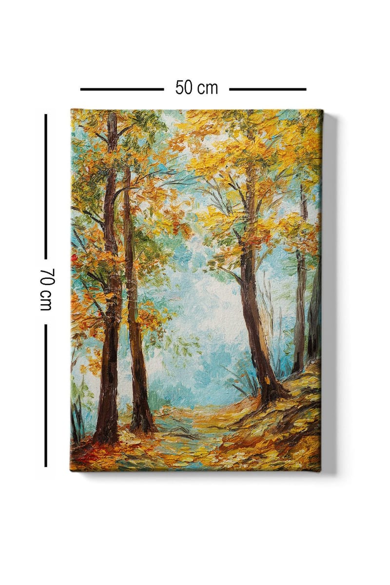 Dekorativ Canvasbillede 50x70 cm - Flerfarvet - Boligtilbehør - Billeder & kunst - Billeder på lærred