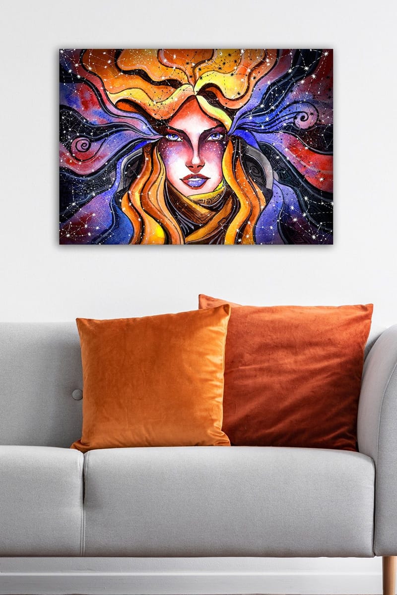 Dekorativ Canvasbillede 50x70 cm - Flerfarvet - Boligtilbehør - Billeder & kunst - Billeder på lærred