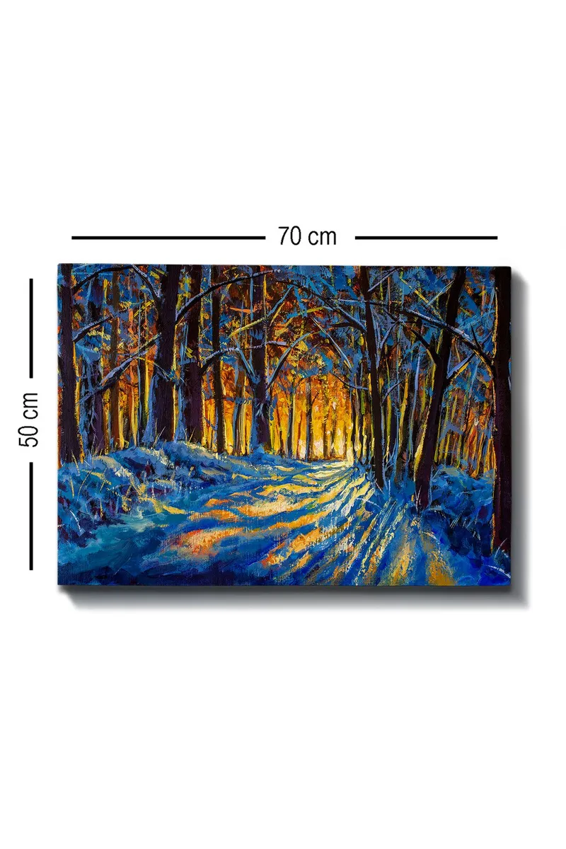 Dekorativ Canvasbillede 50x70 cm - Flerfarvet - Boligtilbehør - Billeder & kunst - Billeder på lærred