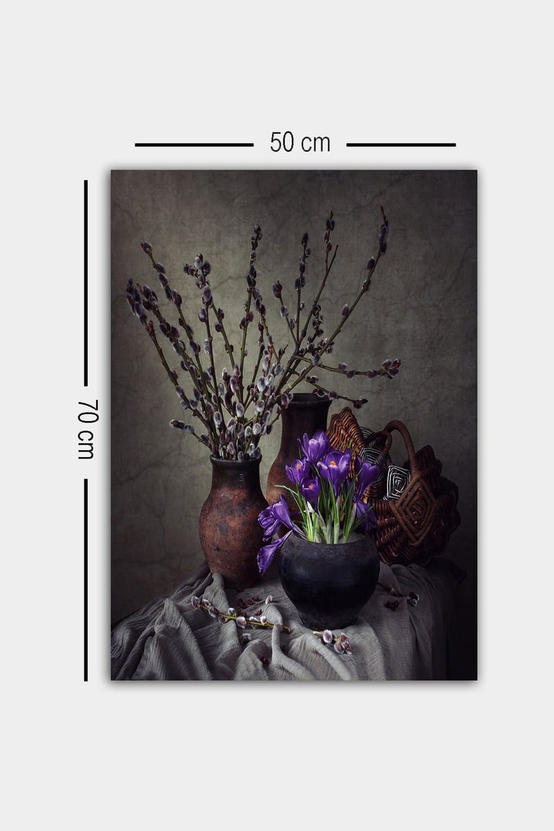 Dekorativ Canvasbillede 50x70 cm - Flerfarvet - Boligtilbehør - Billeder & kunst - Billeder på lærred