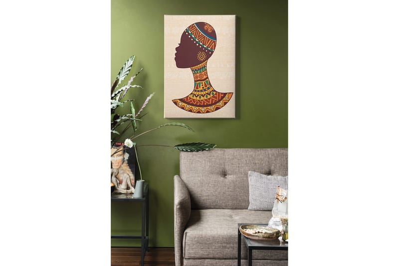 Dekorativ Canvasbillede 50x70 cm - Flerfarvet - Boligtilbehør - Billeder & kunst - Billeder på lærred