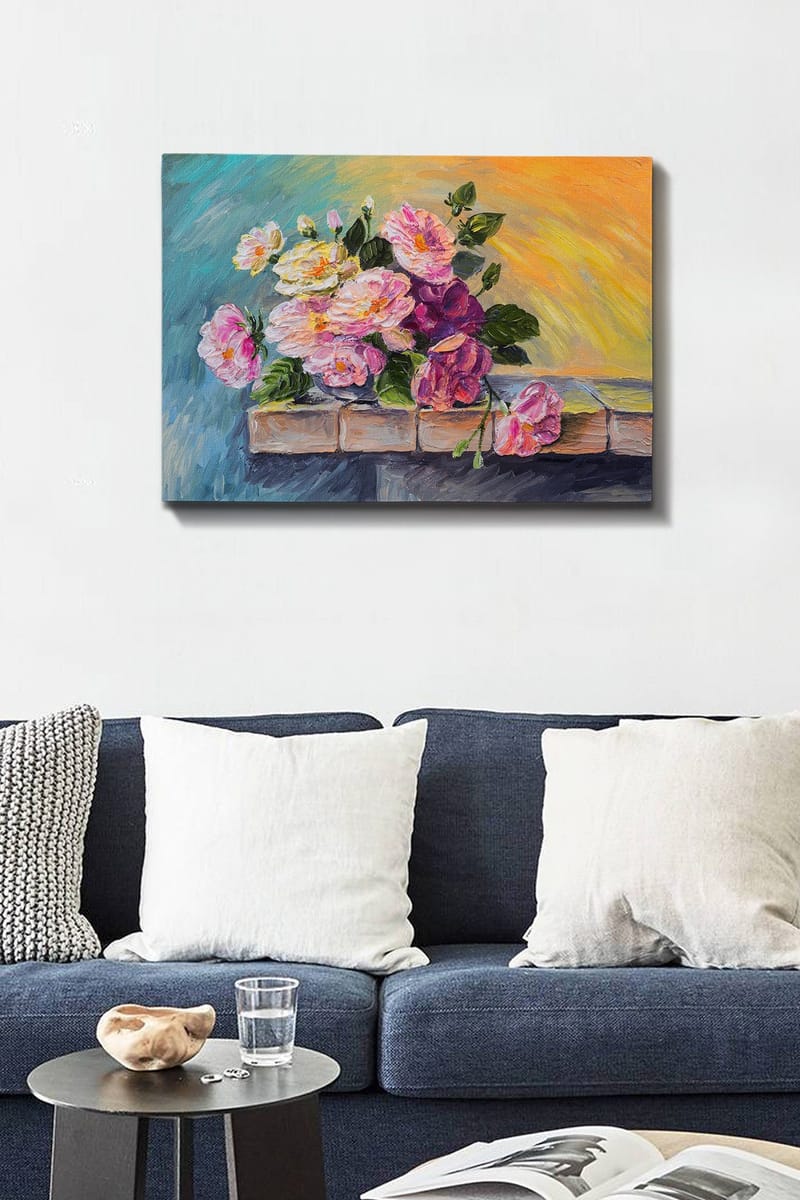 Dekorativ Canvasbillede 50x70 cm - Flerfarvet - Boligtilbehør - Billeder & kunst - Billeder på lærred