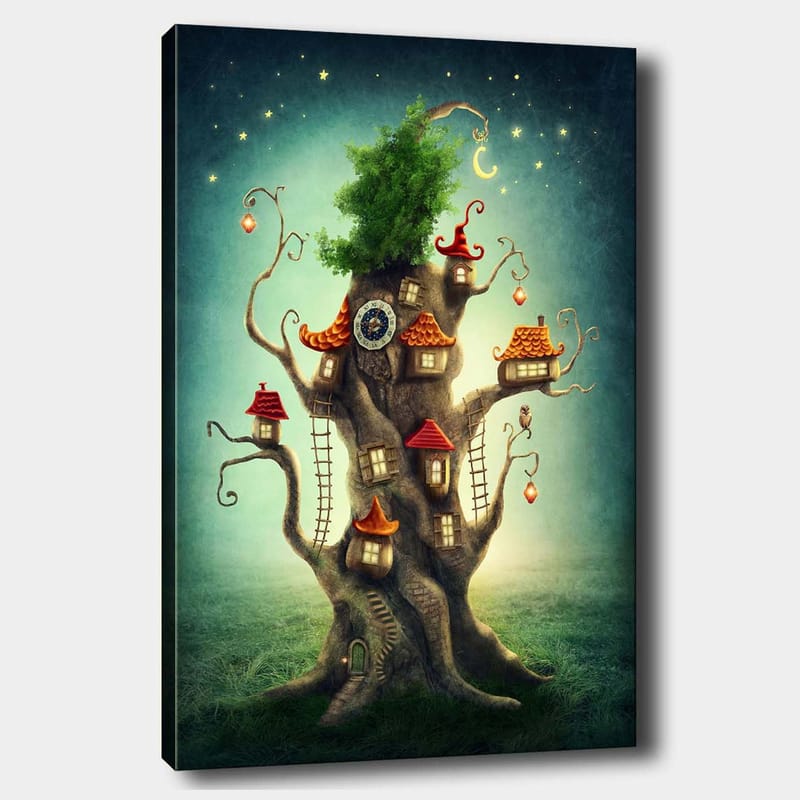 Dekorativ Canvasbillede 70x100 cm - Flerfarvet - Boligtilbehør - Billeder & kunst - Billeder på lærred