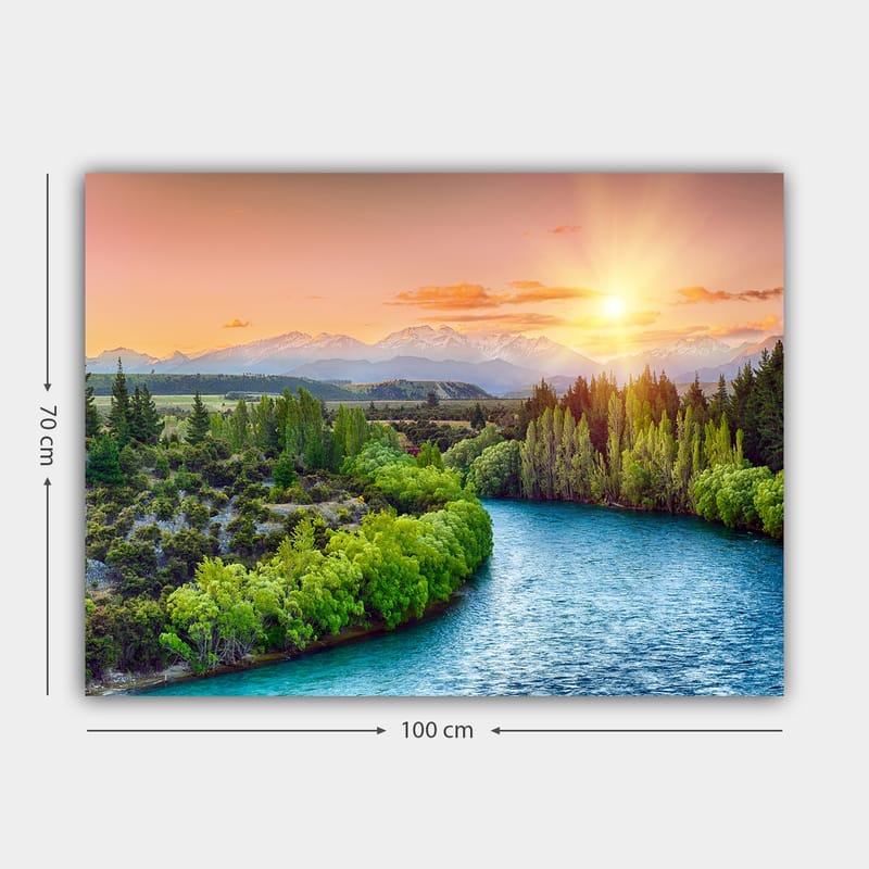 Dekorativ Canvasbillede 70x100 cm - Flerfarvet - Boligtilbehør - Billeder & kunst - Billeder på lærred