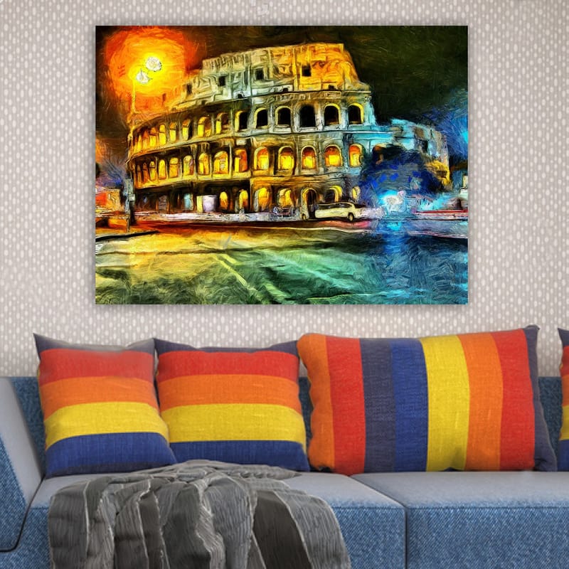Dekorativ Canvasbillede 70x100 cm - Flerfarvet - Boligtilbehør - Billeder & kunst - Billeder på lærred