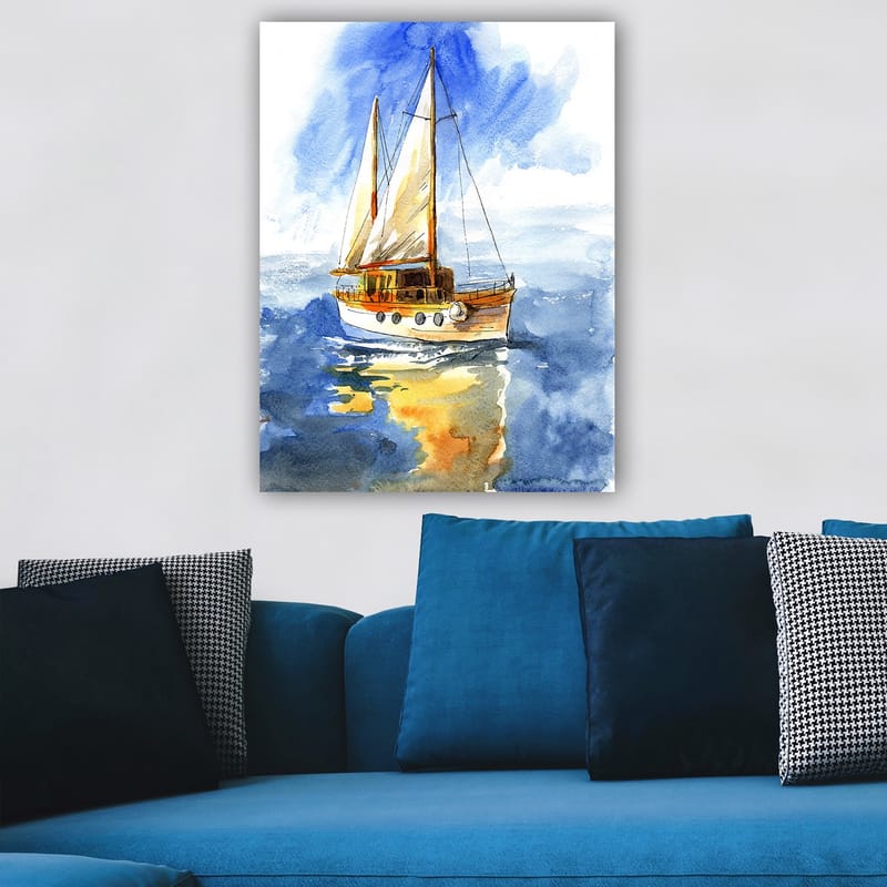Dekorativ Canvasbillede 70x100 cm - Flerfarvet - Boligtilbehør - Billeder & kunst - Billeder på lærred