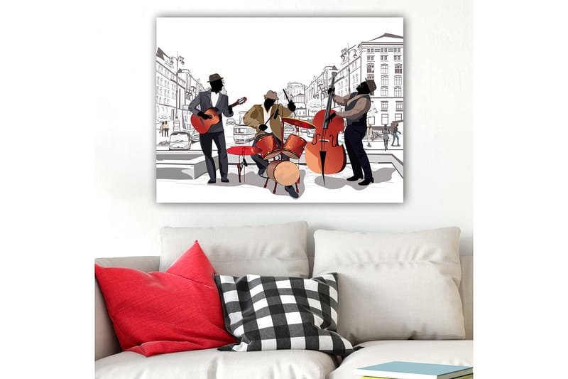 Dekorativ Canvasbillede 70x100 cm - Flerfarvet - Boligtilbehør - Billeder & kunst - Billeder på lærred