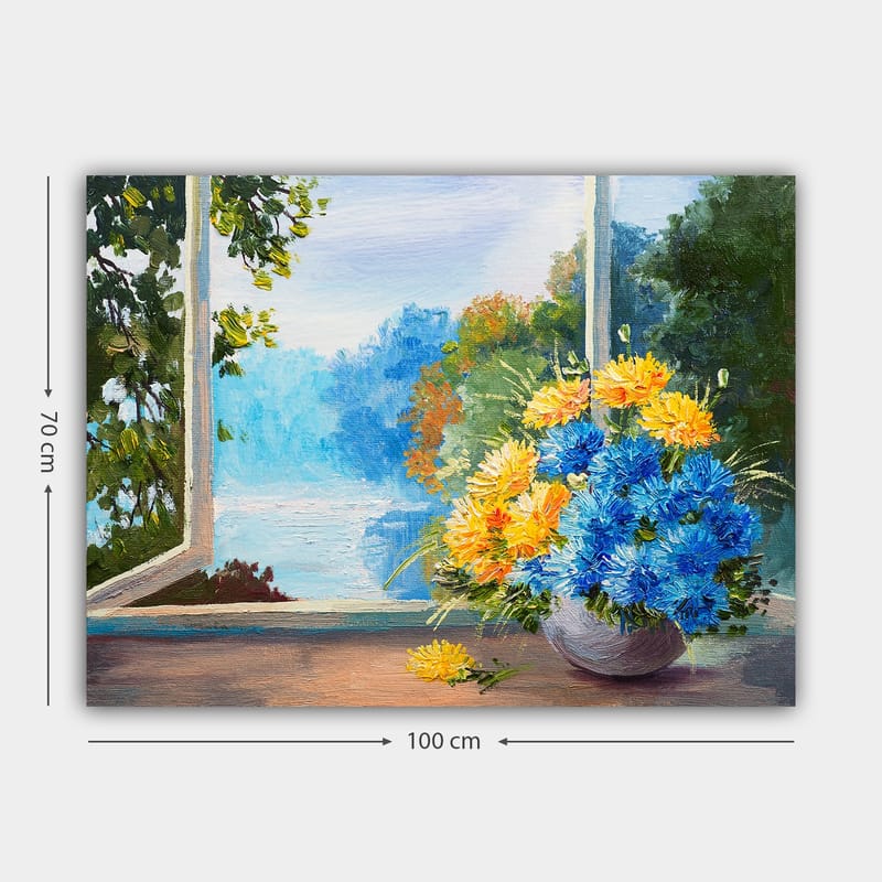Dekorativ Canvasbillede 70x100 cm - Flerfarvet - Boligtilbehør - Billeder & kunst - Billeder på lærred
