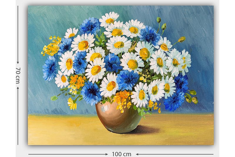 Dekorativ Canvasbillede 70x100 cm - Flerfarvet - Boligtilbehør - Billeder & kunst - Billeder på lærred