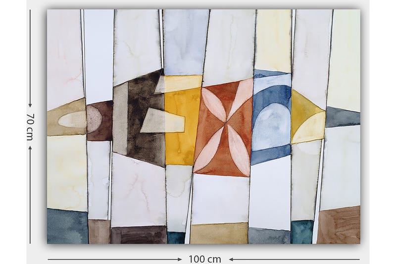 Dekorativ Canvasbillede 70x100 cm - Flerfarvet - Boligtilbehør - Billeder & kunst - Billeder på lærred