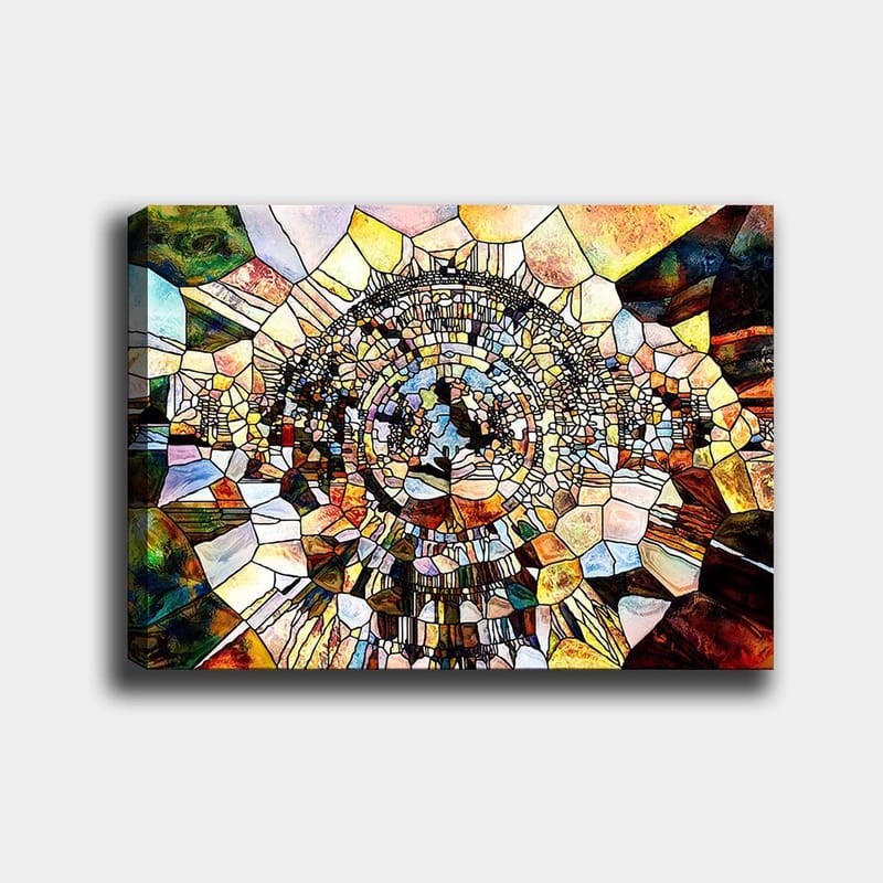 Dekorativ Canvasbillede 70x100 cm - Flerfarvet - Boligtilbehør - Billeder & kunst - Billeder på lærred