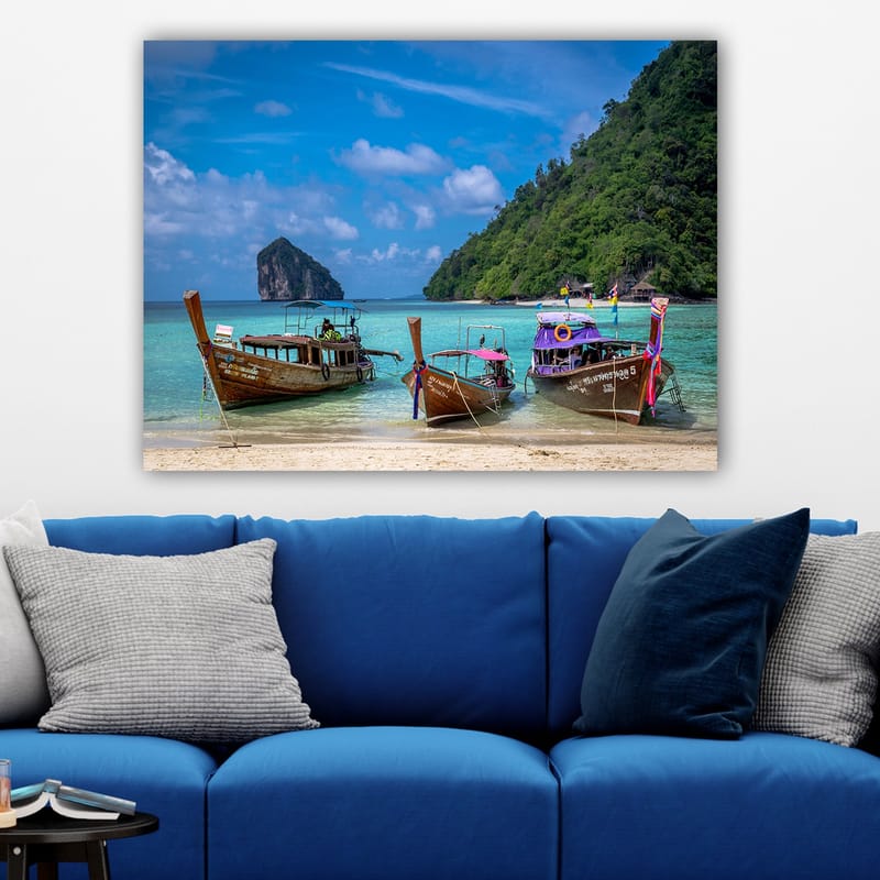 Dekorativ Canvasbillede 70x100 cm - Flerfarvet - Boligtilbehør - Billeder & kunst - Billeder på lærred