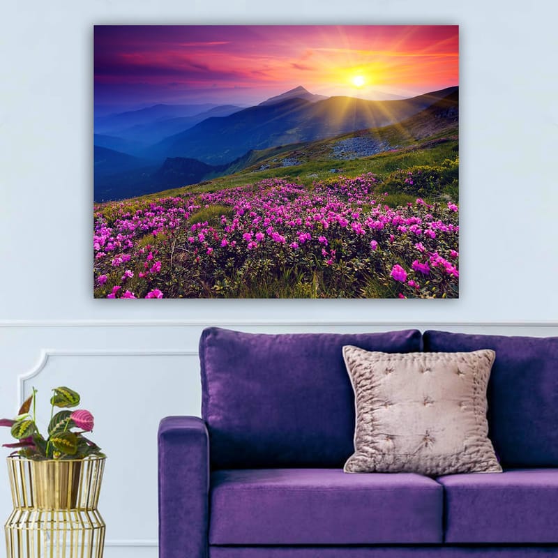 Dekorativ Canvasbillede 70x100 cm - Flerfarvet - Boligtilbehør - Billeder & kunst - Billeder på lærred