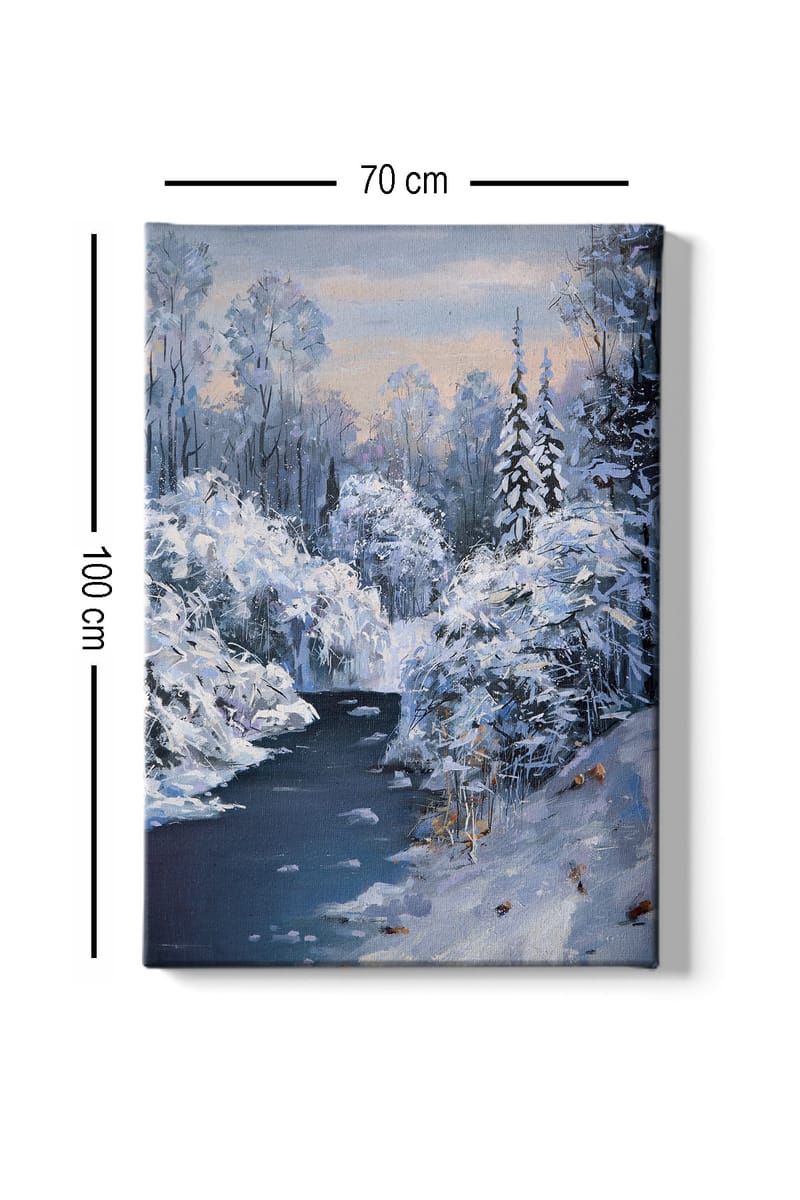 Dekorativ Canvasbillede 70x100 cm - Flerfarvet - Boligtilbehør - Billeder & kunst - Billeder på lærred