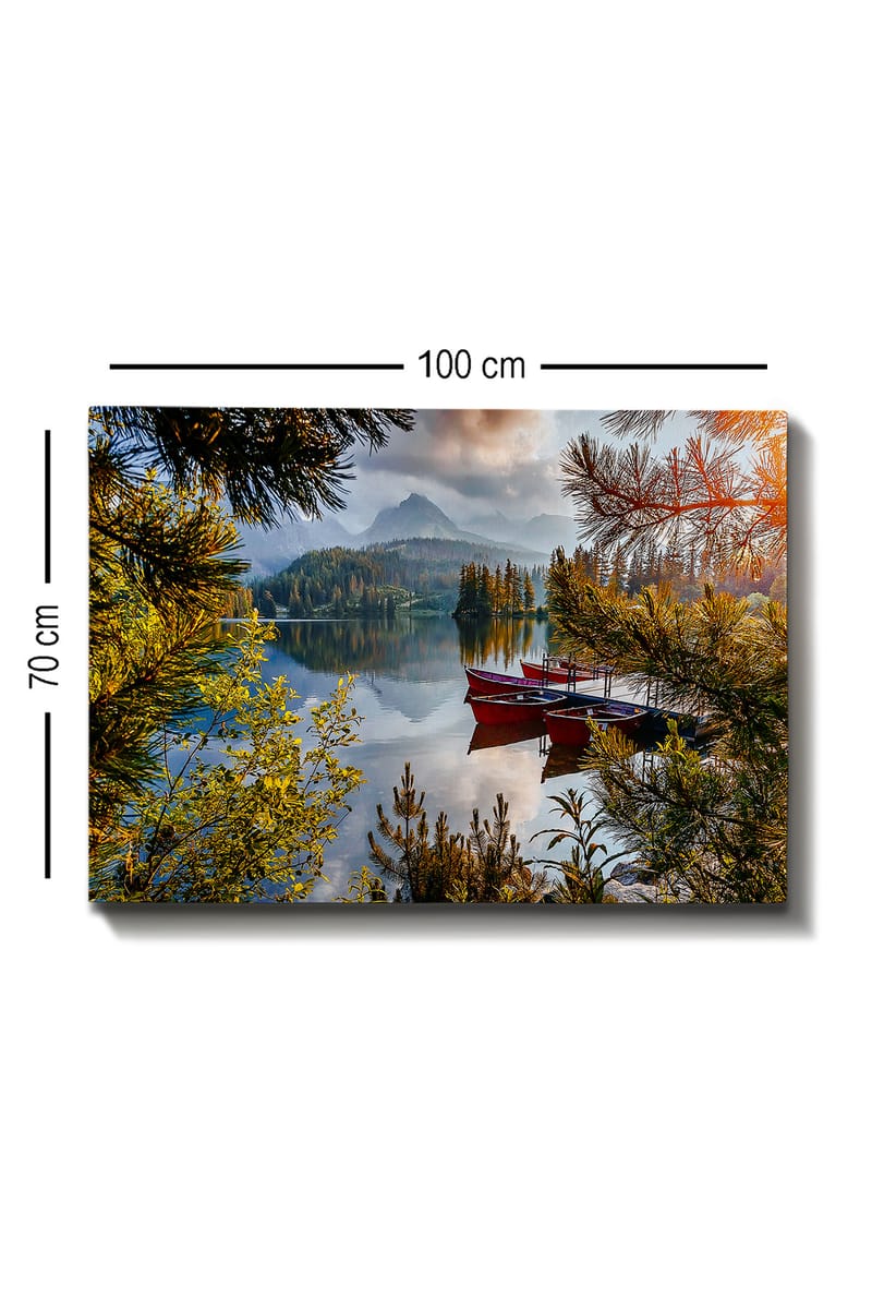 Dekorativ Canvasbillede 70x100 cm - Flerfarvet - Boligtilbehør - Billeder & kunst - Billeder på lærred