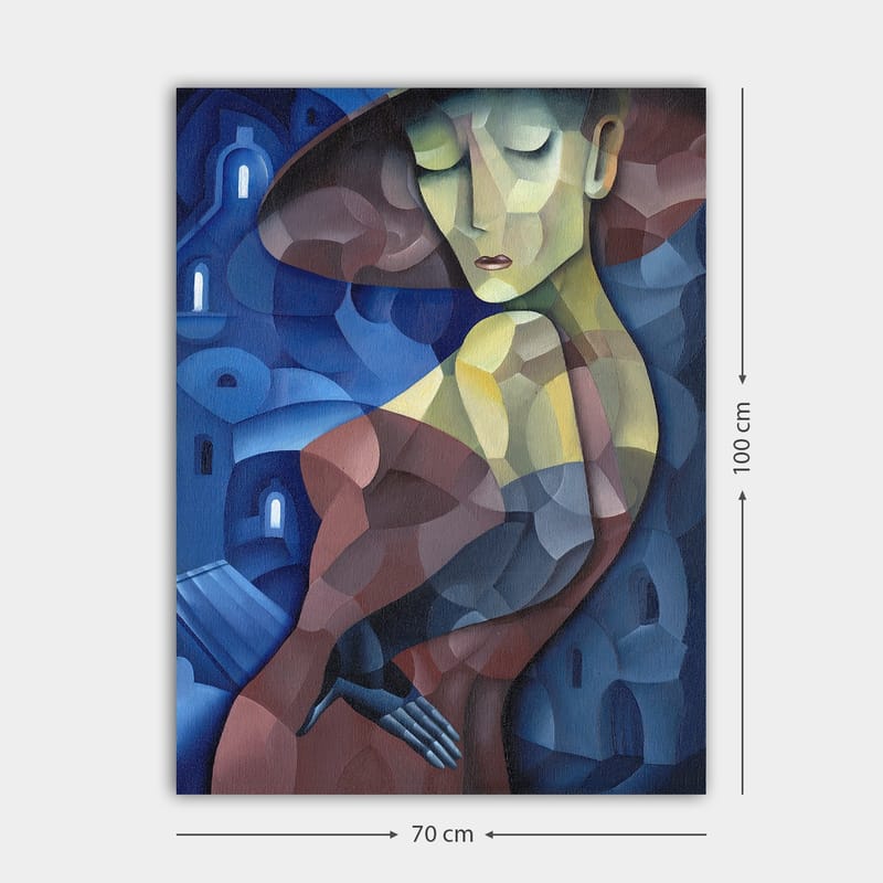 Dekorativ Canvasbillede 70x100 cm - Flerfarvet - Boligtilbehør - Billeder & kunst - Billeder på lærred