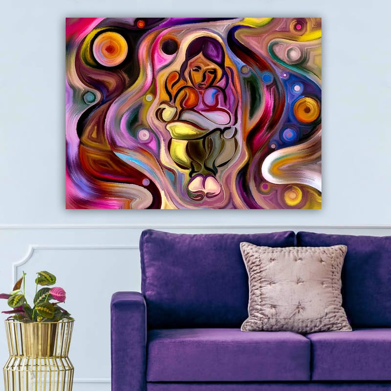 Dekorativ Canvasbillede 70x100 cm - Flerfarvet - Boligtilbehør - Billeder & kunst - Billeder på lærred