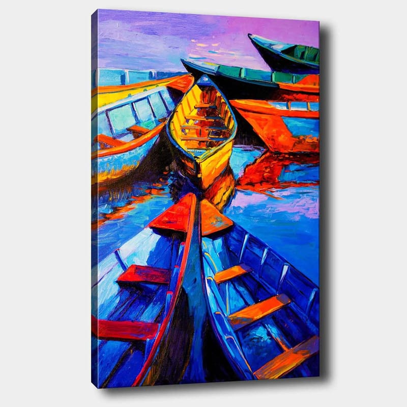 Dekorativ Canvasbillede 70x100 cm - Flerfarvet - Boligtilbehør - Billeder & kunst - Billeder på lærred
