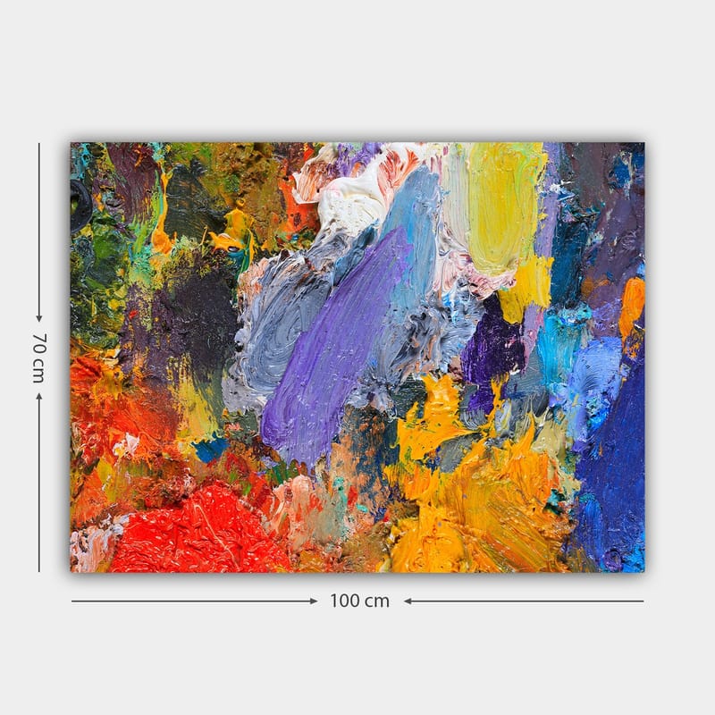 Dekorativ Canvasbillede 70x100 cm - Flerfarvet - Boligtilbehør - Billeder & kunst - Billeder på lærred