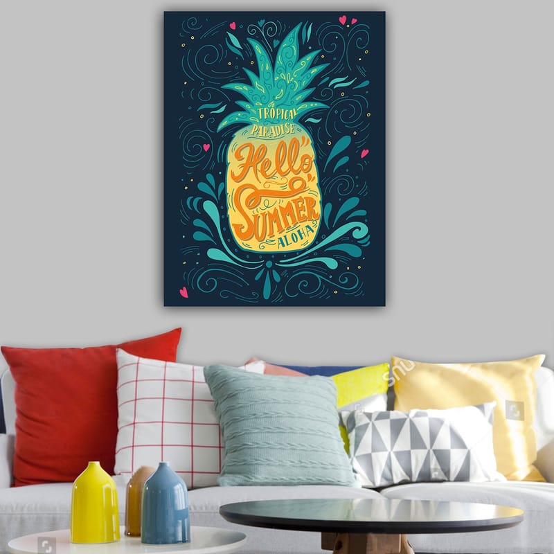 Dekorativ Canvasbillede 70x100 cm - Flerfarvet - Boligtilbehør - Billeder & kunst - Billeder på lærred