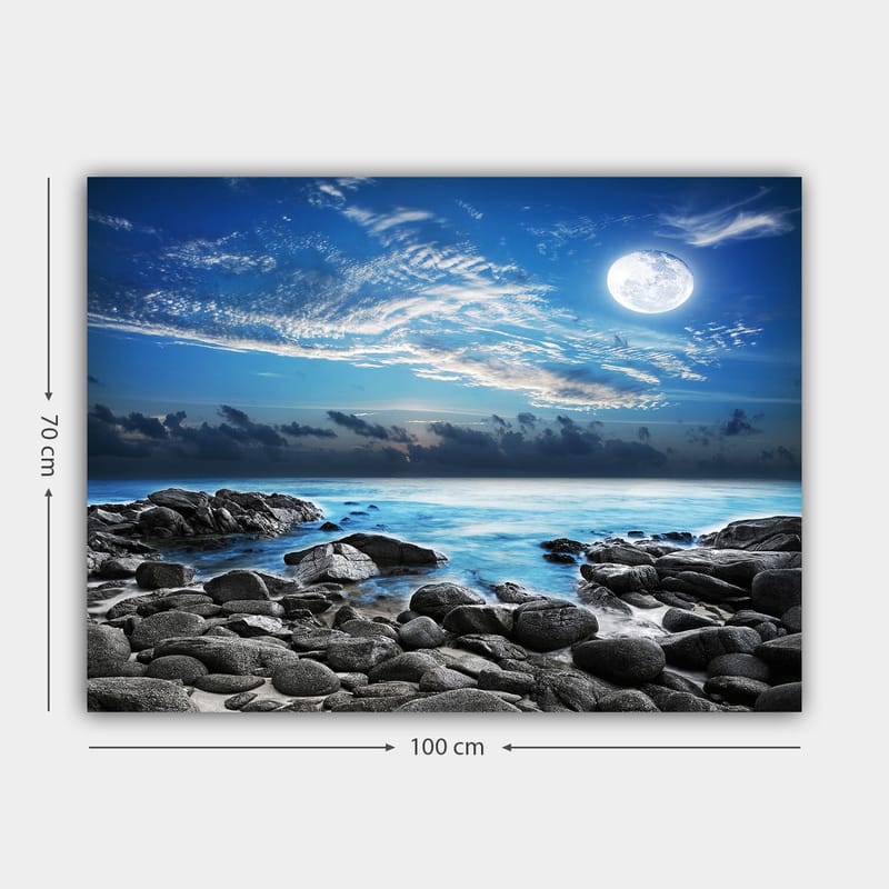 Dekorativ Canvasbillede 70x100 cm - Flerfarvet - Boligtilbehør - Billeder & kunst - Billeder på lærred