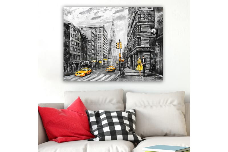 Dekorativ Canvasbillede 70x100 cm - Flerfarvet - Boligtilbehør - Billeder & kunst - Billeder på lærred