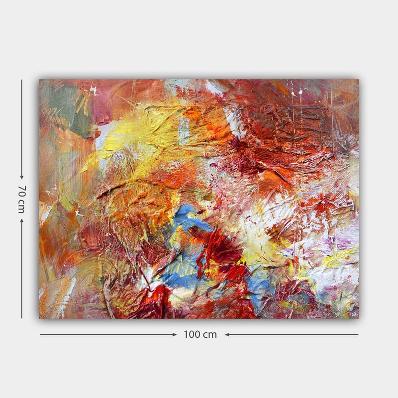 Dekorativ Canvasbillede 70x100 cm - Flerfarvet - Boligtilbehør - Billeder & kunst - Billeder på lærred