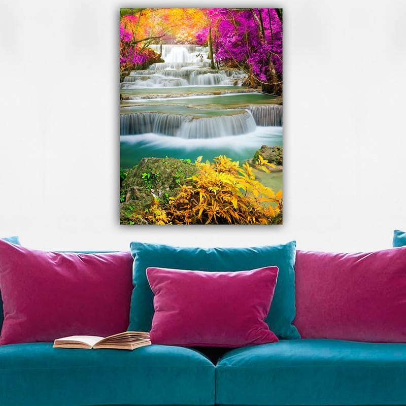 Dekorativ Canvasbillede 70x100 cm - Flerfarvet - Boligtilbehør - Billeder & kunst - Billeder på lærred