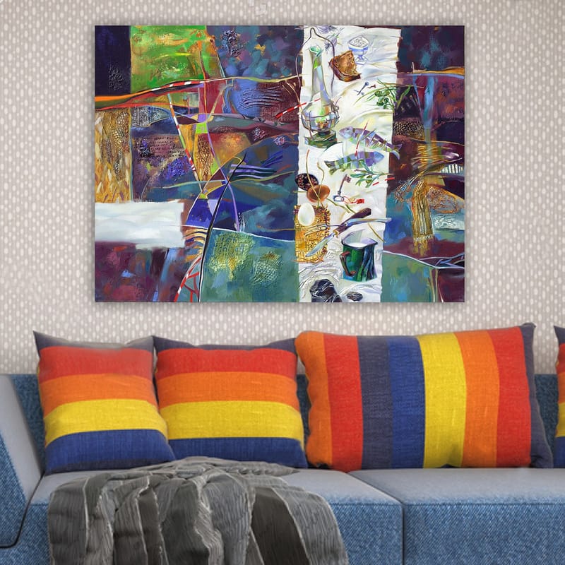 Dekorativ Canvasbillede 70x100 cm - Flerfarvet - Boligtilbehør - Billeder & kunst - Billeder på lærred