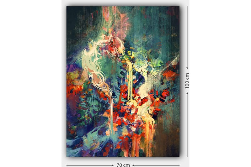 Dekorativ Canvasbillede 70x100 cm - Flerfarvet - Boligtilbehør - Billeder & kunst - Billeder på lærred
