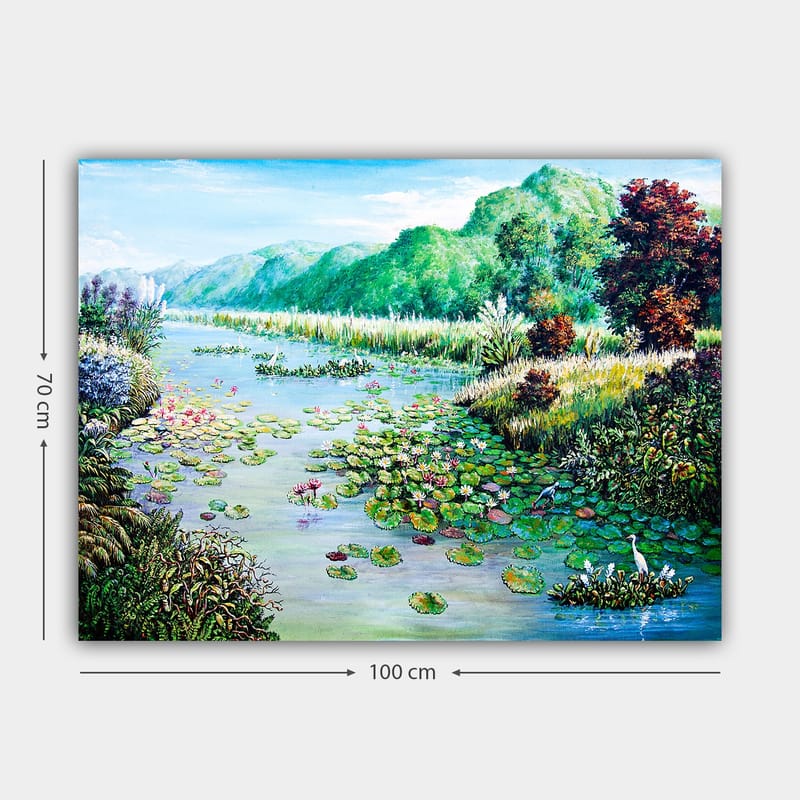 Dekorativ Canvasbillede 70x100 cm - Flerfarvet - Boligtilbehør - Billeder & kunst - Billeder på lærred