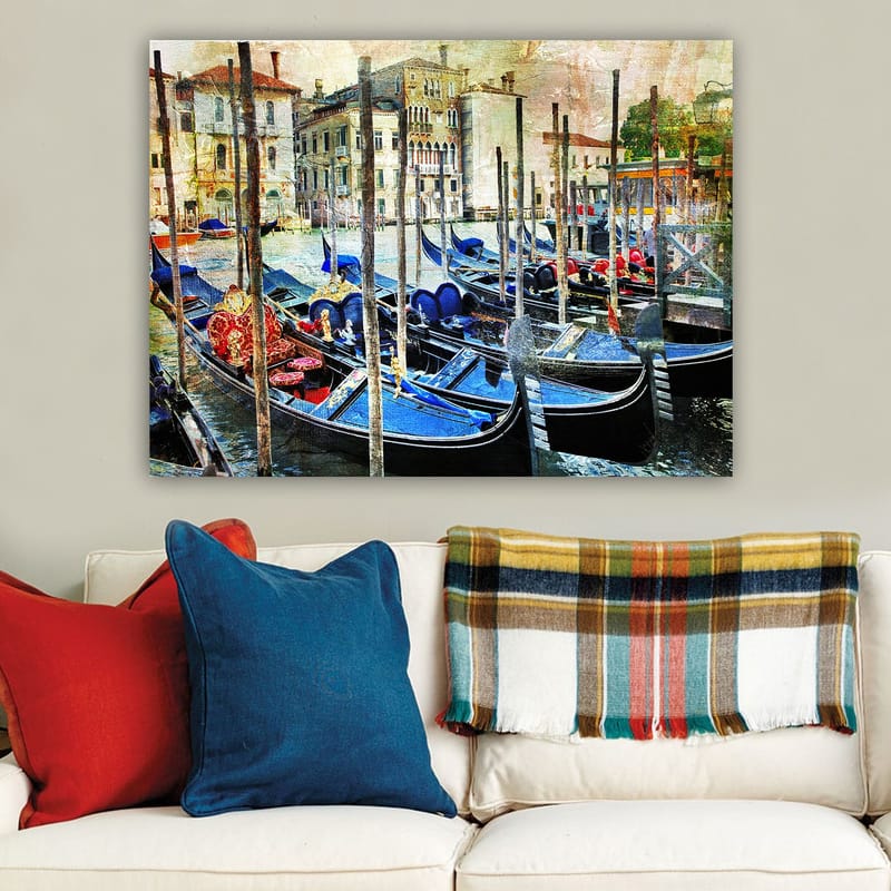 Dekorativ Canvasbillede 70x100 cm - Flerfarvet - Boligtilbehør - Billeder & kunst - Billeder på lærred