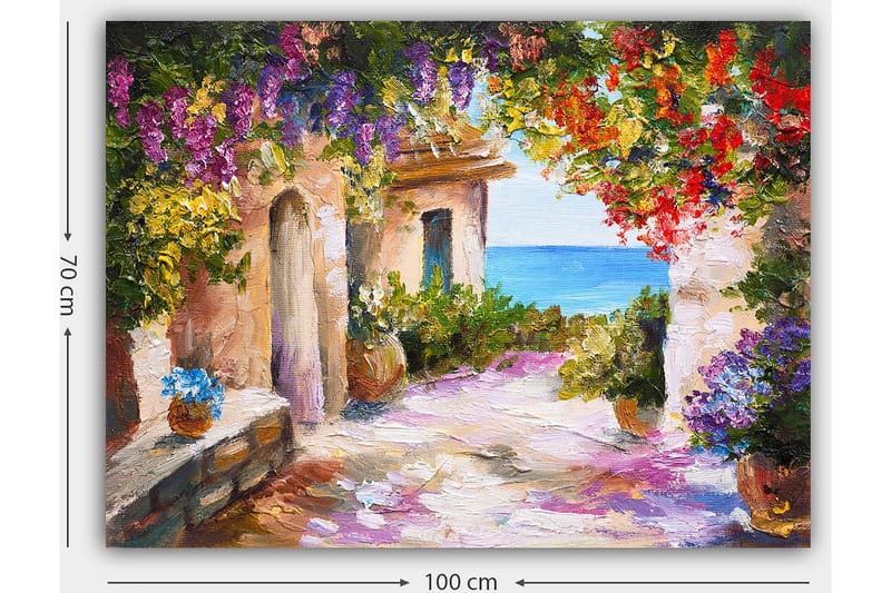 Dekorativ Canvasbillede 70x100 cm - Flerfarvet - Boligtilbehør - Billeder & kunst - Billeder på lærred