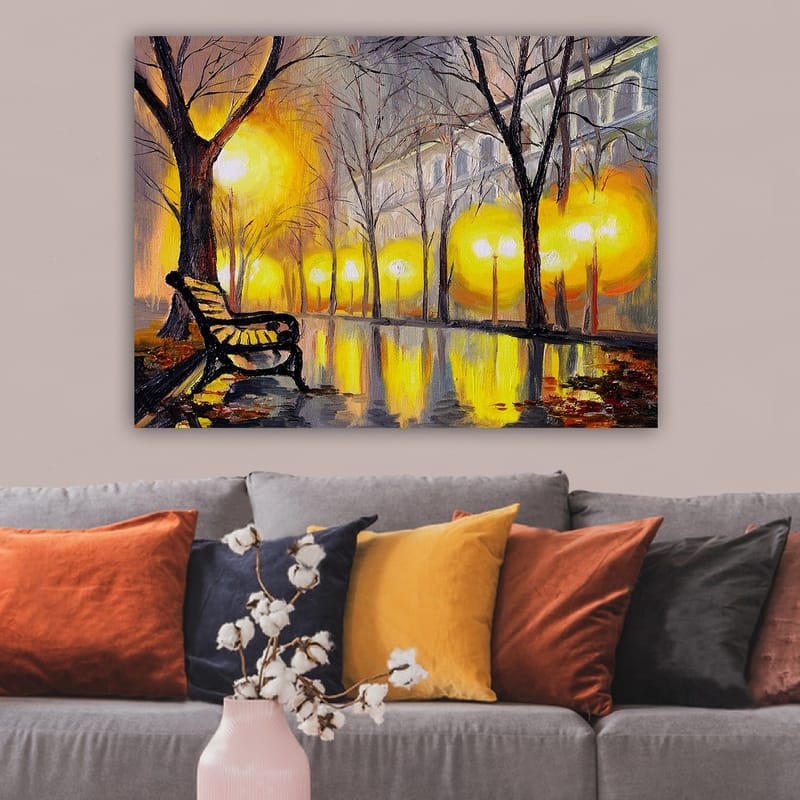Dekorativ Canvasbillede 70x100 cm - Flerfarvet - Boligtilbehør - Billeder & kunst - Billeder på lærred