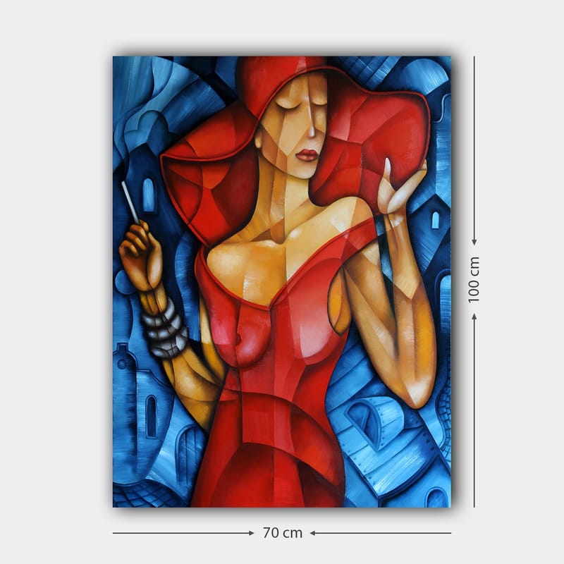 Dekorativ Canvasbillede 70x100 cm - Flerfarvet - Boligtilbehør - Billeder & kunst - Billeder på lærred