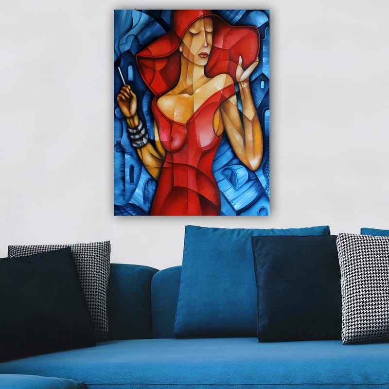 Dekorativ Canvasbillede 70x100 cm - Flerfarvet - Boligtilbehør - Billeder & kunst - Billeder på lærred